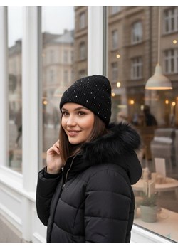Sinsay - Prążkowana czapka beanie - czarny ze sklepu Sinsay w kategorii Czapki zimowe damskie - zdjęcie 186817949