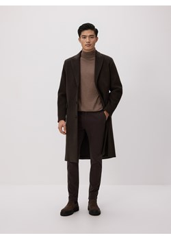 Reserved - Spodnie chino slim fit - ciemnobrązowy ze sklepu Reserved w kategorii Spodnie męskie - zdjęcie 186818858