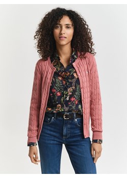 Gant Kardigan damski Kobiety Bawełna brudny róż jednolity ze sklepu vangraaf w kategorii Swetry damskie - zdjęcie 186821185