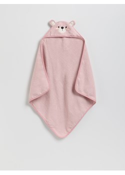 Reserved - Bawełniany ręcznik z kapturem - brudny róż ze sklepu Reserved w kategorii Ręczniki dla dzieci - zdjęcie 186821455
