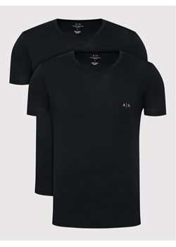 Armani Exchange Komplet t-shirtów 956004 CC282 07320 Czarny Regular Fit ze sklepu MODIVO w kategorii T-shirty męskie - zdjęcie 186822135