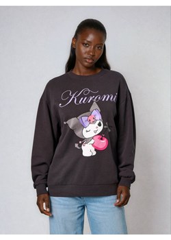 Sinsay - Bluza crewneck z nadrukiem Kuromi - szary ze sklepu Sinsay w kategorii Bluzy damskie - zdjęcie 186825768
