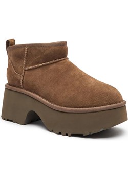 UGG Skórzane śniegowce CLASSIC ULTRA MINI NEW HEIGHTS | z dodatkiem wełny ze sklepu Gomez Fashion Store w kategorii Śniegowce damskie - zdjęcie 186826176
