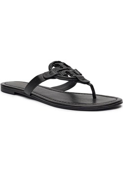 TORY BURCH Skórzane japonki MILLER DECO - id: TO245W000006006 - marki Tory Burch - 186826196 TORY BURCH Skórzane japonki MILLER DECO ze sklepu Gomez Fashion Store w kategorii Klapki damskie - zdjęcie 186826196