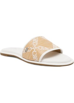 Michael Kors Klapki SAYLOR | z dodatkiem skóry - id: MK242W000163884 - marki Michael Kors - 186826305 Michael Kors Klapki SAYLOR | z dodatkiem skóry ze sklepu Gomez Fashion Store w kategorii Klapki damskie - zdjęcie 186826305