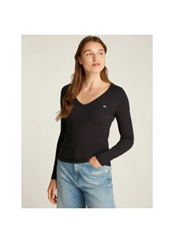 Tommy Jeans Bluzka ESSENTIAL | Slim Fit - id: TM245W000041D44 - marki Tommy Jeans - 187041289 Tommy Jeans Bluzka ESSENTIAL | Slim Fit ze sklepu Gomez Fashion Store w kategorii Bluzki damskie - zdjęcie 187041289