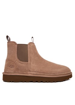 Śniegowce Ugg M Neumel Chelsea 1121644 Beżowy ze sklepu eobuwie.pl w kategorii Buty zimowe męskie - zdjęcie 187041349