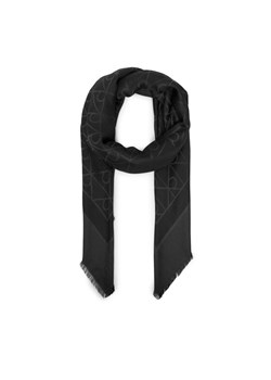 Szal Calvin Klein Emblem Aop Tonal LV04D8063G Czarny ze sklepu eobuwie.pl w kategorii Szaliki i chusty damskie - zdjęcie 187041359
