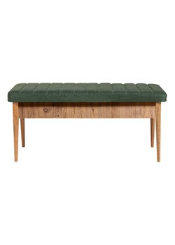 Scandinavia Concept Ławka &quot;Vina&quot; w kolorze zielono-jasnobrązowym - 110 x 48 x 40 cm ze sklepu Limango Polska w kategorii Meble - zdjęcie 187042966