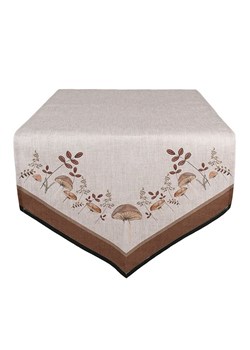 Clayre &amp; Eef Bieżnik w kolorze beżowo-jasnobrązowym - 160 x 50 cm ze sklepu Limango Polska w kategorii Obrusy i bieżniki - zdjęcie 187043199