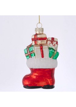 Boltze Zawieszka świąteczna &quot;Booty&quot; w kolorze czerwono-kremowym - wys. 13 cm ze sklepu Limango Polska w kategorii Dekoracje bożonarodzeniowe - zdjęcie 187043239
