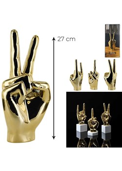 Rétro Chic Figurka dekoracyjna w kolorze złotym - wys. 27 cm (produkt niespodzianka) ze sklepu Limango Polska w kategorii Dekoracje - zdjęcie 187043249
