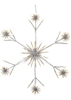 STAR Trading Lampa LED &quot;Flower Snowflake&quot; w kolorze białym - Ø 60 cm ze sklepu Limango Polska w kategorii Oświetlenie - zdjęcie 187043565
