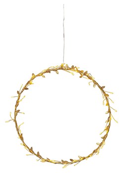 STAR Trading Dekoracyjny wieniec LED &quot;Gold&quot; w kolorze złotym - Ø 28 cm ze sklepu Limango Polska w kategorii Oświetlenie - zdjęcie 187043575