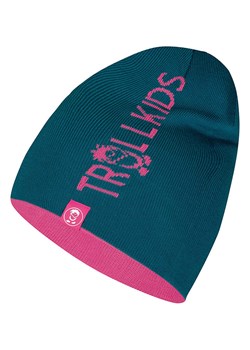 Trollkids Dwustronna czapka beanie &quot;Troll&quot; w kolorze różowo-turkusowym ze sklepu Limango Polska w kategorii Czapki dziecięce - zdjęcie 187044147