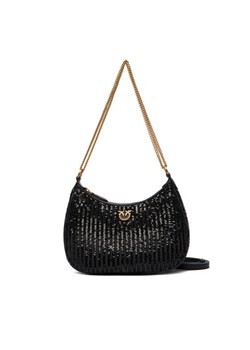 Torebka PINKO Half Moon Mini AI 25-26 PLTT 105916 A2WC Czarny - id: 8053177290011 - marki Pinko - 187044409 Torebka PINKO Half Moon Mini AI 25-26 PLTT 105916 A2WC Czarny ze sklepu eobuwie.pl w kategorii Torebki damskie - zdjęcie 187044409