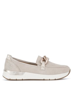 Loafersy Rieker 58944-60 Beżowy ze sklepu eobuwie.pl w kategorii Półbuty damskie - zdjęcie 187044418
