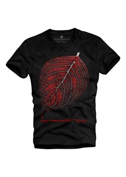 T-shirt męski UNDERWORLD Leaf czarny ze sklepu morillo w kategorii T-shirty męskie - zdjęcie 187045086