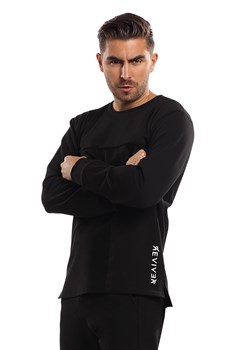 Bluza nierozpinana Reviver F5553 czarny ze sklepu kontri.pl w kategorii Bluzy męskie - zdjęcie 187047936