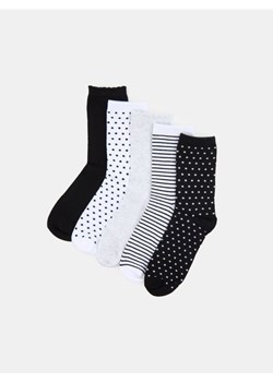 Sinsay - Skarpetki z bawełną 5 pack - wielobarwny - id: 355FI-MLC - marki Sinsay - 187049168 Sinsay - Skarpetki z bawełną 5 pack - wielobarwny ze sklepu Sinsay w kategorii Skarpetki damskie - zdjęcie 187049168