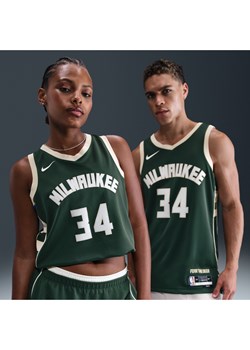 Koszulka męska Nike Dri-FIT NBA Swingman Milwaukee Bucks Icon Edition - Zieleń ze sklepu Nike poland w kategorii T-shirty męskie - zdjęcie 187049596
