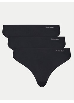 Calvin Klein Underwear Komplet stringów 000QD3558E Czarny ze sklepu MODIVO w kategorii Majtki damskie - zdjęcie 187052216