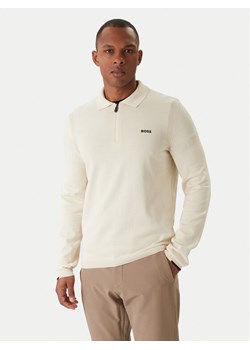 BOSS Sweter Ever-X 50551688 Écru Regular Fit ze sklepu MODIVO w kategorii Swetry męskie - zdjęcie 187052218