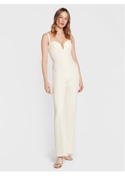 Elisabetta Franchi Kombinezon TU-007-27E2-V440 Biały Slim Fit ze sklepu MODIVO w kategorii Kombinezony damskie - zdjęcie 187052219