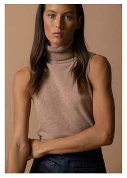Perfect Cashmere Kaszmirowy top w kolorze karmelowym ze sklepu Limango Polska w kategorii Bluzki damskie - zdjęcie 187056919