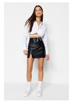 trendyol Spódnica w kolorze czarnym ze skóry syntetycznej ze sklepu Limango Polska w kategorii Spódnice - zdjęcie 187056979