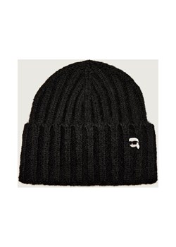 Karl Lagerfeld Czapka Ikon pin | z dodatkiem wełny - id: KL255W000173087 - marki Karl Lagerfeld - 187057979 Karl Lagerfeld Czapka Ikon pin | z dodatkiem wełny ze sklepu Gomez Fashion Store w kategorii Czapki zimowe damskie - zdjęcie 187057979