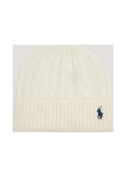 POLO RALPH LAUREN Wełniana czapka | z dodatkiem kaszmiru - id: PR254W000016K71 - marki Polo Ralph Lauren - 187058065 POLO RALPH LAUREN Wełniana czapka | z dodatkiem kaszmiru ze sklepu Gomez Fashion Store w kategorii Czapki zimowe damskie - zdjęcie 187058065