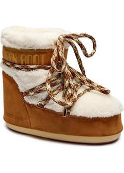 Moon Boot Skórzane śniegowce MB ICON LOW SHEARLING ze sklepu Gomez Fashion Store w kategorii Śniegowce damskie - zdjęcie 187058368