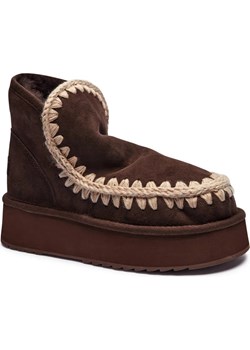 MOU Skórzane śniegowce Mini Eskimo Platform | z dodatkiem wełny - id: OU245W000011011 - marki Mou - 187058426 MOU Skórzane śniegowce Mini Eskimo Platform | z dodatkiem wełny ze sklepu Gomez Fashion Store w kategorii Śniegowce damskie - zdjęcie 187058426