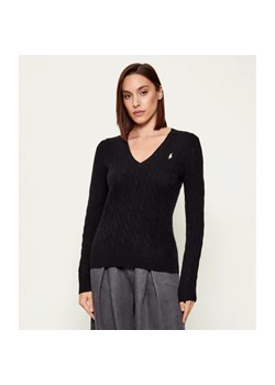 POLO RALPH LAUREN Wełniany sweter KIMBERLY | Slim Fit | z dodatkiem kaszmiru ze sklepu Gomez Fashion Store w kategorii Swetry damskie - zdjęcie 187187845