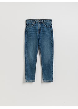 Reserved - Jeansy mom fit slim - granatowy - id: 751FZ-59J - marki Reserved - 187189356 Reserved - Jeansy mom fit slim - granatowy ze sklepu Reserved w kategorii Jeansy damskie - zdjęcie 187189356