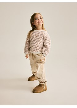 Reserved - Wzorzysty sweter - złamana biel - id: 600GT-01X - marki Reserved - 187191587 Reserved - Wzorzysty sweter - złamana biel ze sklepu Reserved w kategorii Swetry dziewczęce - zdjęcie 187191587