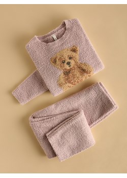 Reserved - Puszysta piżama z długimi spodniami - brudny róż ze sklepu Reserved w kategorii Piżamy dziecięce - zdjęcie 187191748