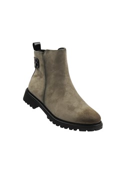 Ocieplane, klasyczne botki damskie khaki Potocki 25-19314 ze sklepu ulubioneobuwie w kategorii Botki - zdjęcie 187198027