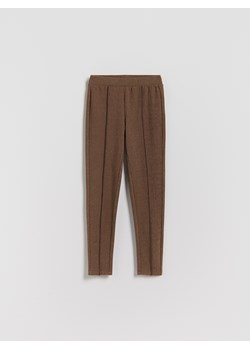 Reserved - Dzianinowe legginsy - brązowy - id: 979FF-88X - marki Reserved - 187198449 Reserved - Dzianinowe legginsy - brązowy ze sklepu Reserved w kategorii Spodnie dziewczęce - zdjęcie 187198449