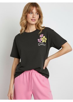 Sinsay - Bawełniana koszulka loose fit The Simpsons - szary ze sklepu Sinsay w kategorii Bluzki damskie - zdjęcie 187200415