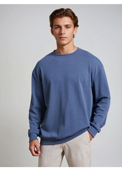 Sinsay - Bluza crewneck - niebieski ze sklepu Sinsay w kategorii Bluzy męskie - zdjęcie 187200456