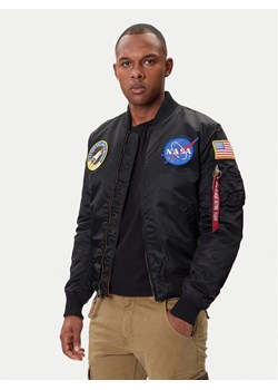 Alpha Industries Kurtka bomber Nasa 166107 Czarny Regular Fit - id: 0000207377448 - marki Alpha Industries - 187201196 Alpha Industries Kurtka bomber Nasa 166107 Czarny Regular Fit ze sklepu MODIVO w kategorii Kurtki męskie - zdjęcie 187201196