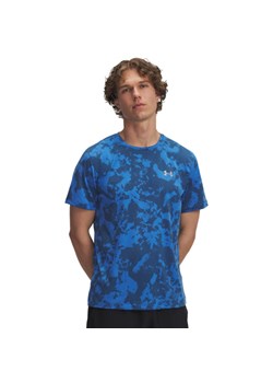 Męska koszulka do biegania Under Armour UA Launch Printed - niebieska ze sklepu Sportstylestory.com w kategorii T-shirty męskie - zdjęcie 187202387
