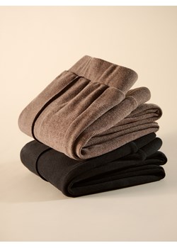 Reserved - Dzianinowe legginsy - brązowy - id: 979FF-88X - marki Reserved - 187202939 Reserved - Dzianinowe legginsy - brązowy ze sklepu Reserved w kategorii Spodnie dziewczęce - zdjęcie 187202939