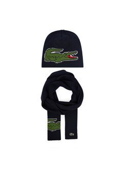 Lacoste Zestaw Szalik i Czapka RB1515-00 Granatowy - id: 3617070380283 - marki Lacoste - 187204019 Lacoste Zestaw Szalik i Czapka RB1515-00 Granatowy ze sklepu MODIVO w kategorii Szaliki męskie - zdjęcie 187204019
