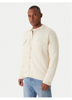 JOOP! Jeans Kardigan Walto 30047659 Écru Modern Fit ze sklepu MODIVO w kategorii Swetry męskie - zdjęcie 187204025