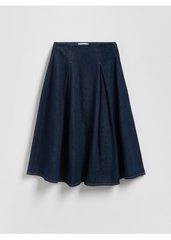 Reserved - Jeansowa spódnica midi - granatowy ze sklepu Reserved w kategorii Spódnice - zdjęcie 187204589