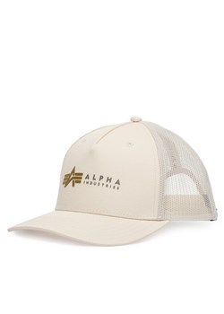 Czapka z daszkiem Alpha Industries Label 106901 Écru ze sklepu eobuwie.pl w kategorii Czapki z daszkiem męskie - zdjęcie 187204935