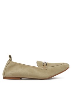 Loafersy Unisa Bairon Ks Zielony ze sklepu eobuwie.pl w kategorii Lordsy damskie - zdjęcie 187205017